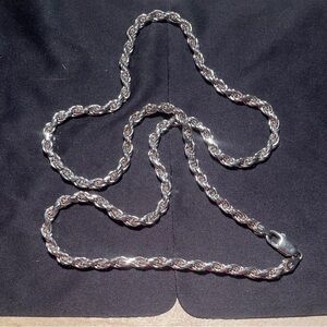 Milor (Italy) Sterling Silver (925) Rope Chain Necklace